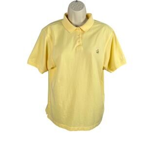 Masters Collection‎ Polo Shirt Womens XL Yellow Pima Cotton Short Sleeve